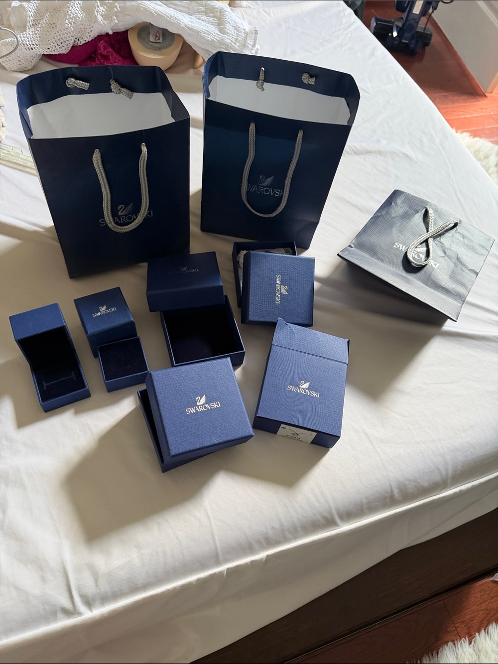 Swarovski Navy Blue Gift Boxes & Bags Set